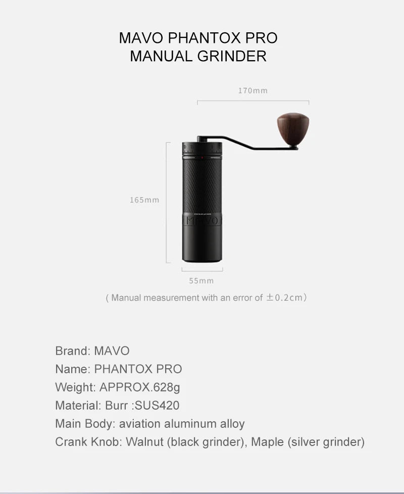 SALE! MAVO PHANTOX PRO Manual Coffee Grinder