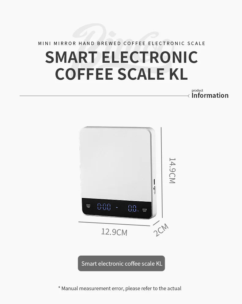 Bincoo Espresso Digital Scale with Weighing Timing Coffee Tool