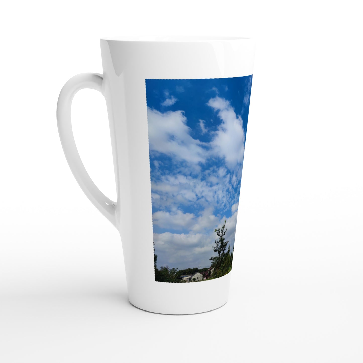 White Latte 17oz Ceramic Mug